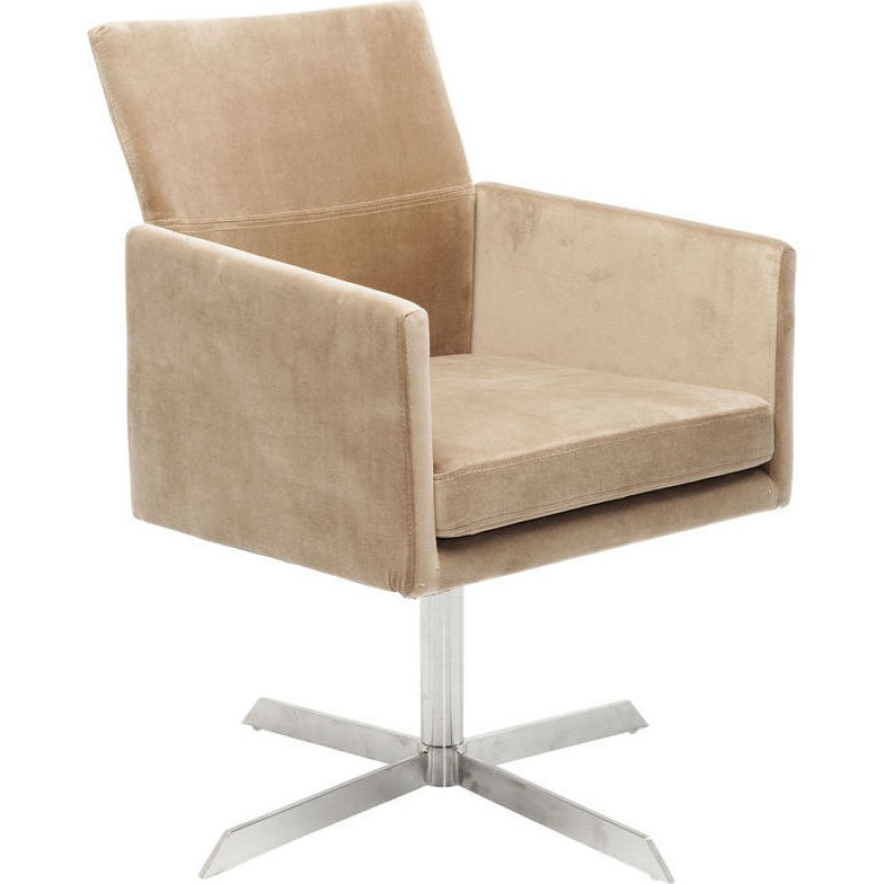 Swivel Arm Chair Dialog Beige